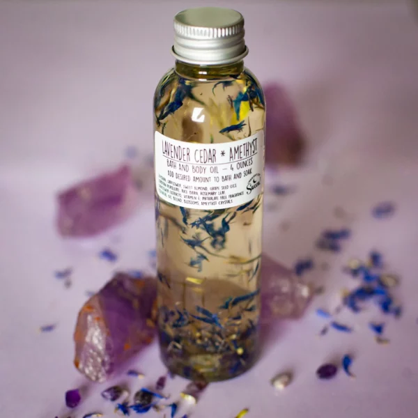 Lavender Cedar Amethyst Bath oil